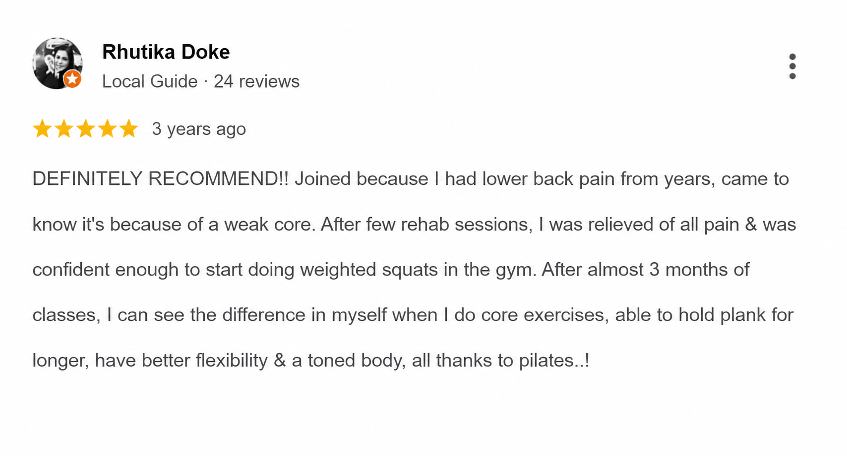Google review 5